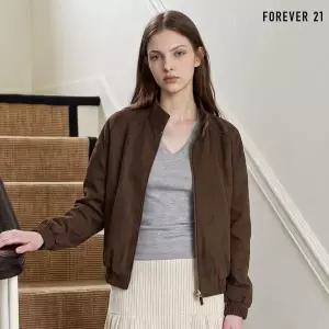 [FOREVER21]스웨이드 하이넥 심플 긴팔 자켓 (FTDCJK005)