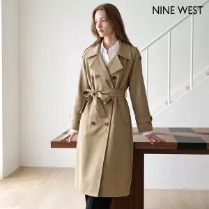 [NINE WEST]클래식 벨티드 더블 버튼 롱 트렌치 코트 (NIDCCT001)
