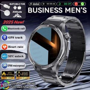 2025년 신제품 OPPO WATCH X2 스마트워치 1.53인치 HD AMOLED 스크린 GPS 트랙 심박수 블루투스 통화 나침반 스마트워치 남성용