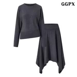 GGPX 데일리 컴포트 니트 스커트 셋업 GQCOW012D)