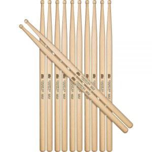 Meinl 스틱 앤 브러시 브릭 SD2 하프 (6쌍 6 Pairs 콘서트 5 (SB114 6) 플러스 1 단풍나무 3 나무 팁이 둥근 프리) 모양의 단단한 독일산 드럼스틱 있는