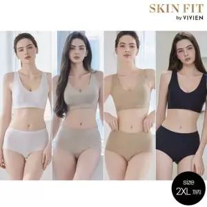 [최초가109,900원]비비안 스킨핏 23차 빅사이즈 노와이어 크레오라 파워핏 퓨징 브라팬티 패키지(~2XL까지)