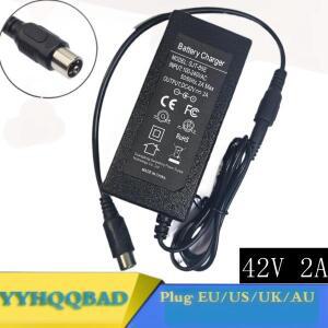 36V 2A 배터리 충전기 출력 42V RCA10MM 커넥터가 있는 10S 18650용 리튬 이온