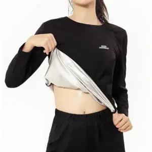 [텐바이텐]땀배출 돕는 내부 땀복 긴팔 운동복 코팅 여자 티셔츠