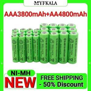 1.2V AA 4800mAh NI-MH 충+AAA MAh 배터리