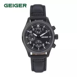 가이거(GEIGER) 남성 멀티펑션 가죽워치 GE8062BBBK
