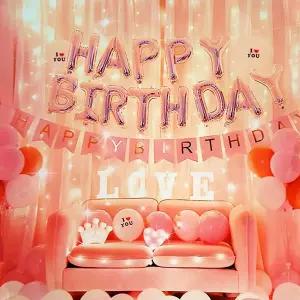 LED조명 생일파티 풍선 가랜드 손펌프 세트 색상랜덤