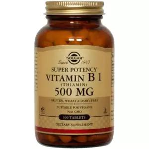 솔가 슈퍼 포텐시 비타민 B1 티아민 500mg 타블렛 비건 100정 1개