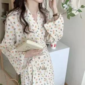 곰돌이로브 썸머 빅사이즈 샤워가운 여성샤워가운