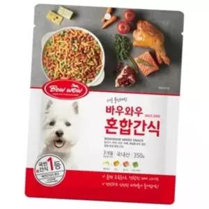 바우와우 반려견 펫 간식 믹스 350g 강아지 트릿 스틱 사료