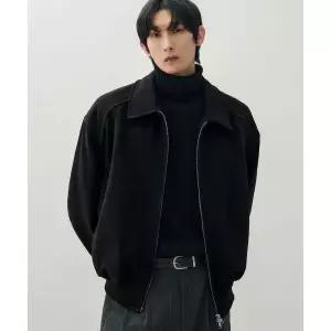 [국내백화점 매장정품] 드로우핏 DRAW FIT 울 스타디움 라인 집업 자켓 [BLACK] DFJK3110BK 104086