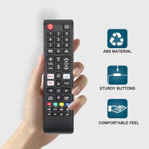 삼성 스마트 TV용  리모컨 Hulu Netflix Primevide가 포함된 4K Uhd Qled Hdtv  교체 장치