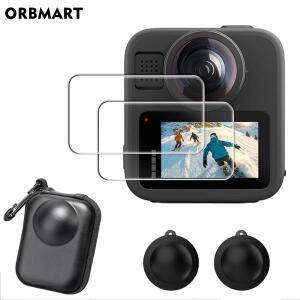 GoPro MAX 2 렌즈 커버 스크래치  캡 강화 유리 보호기 Max2 액세서리용 케이스