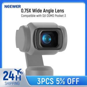 DJI OSMO Pocket 3과 호환되는 NEEWER 0.75X 광각 렌즈 108의 된 FOV ° 자기 코팅 비구면 카메라