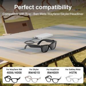 HIBLOKS RayBan Meta Wayfarer 안경 RW4006 Skyler 여행  비즈니스 멀티 Sceny 용 고속 충전 케이블