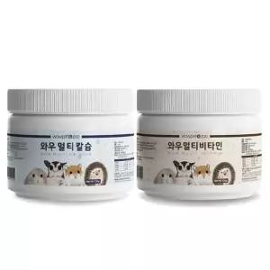 와우 소동물 멀티 칼슘 비타민 소동물용품 토끼건초