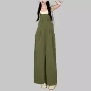 G126706 (2사이즈) 와이드 점프수트 여자멜빵바지 직장인 점프수트