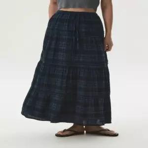 [AK수원점] [후아유] 여성 Check Long Tiered Skirt WHWHG3822F