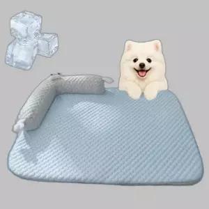 강아지 고양이 사각 방석 냉감 쿨매트 아이스 썬베드