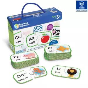 러닝리소스 ABC 퍼즐카드 단어맞추기 영어학습 그림카드 매칭놀이 스펠링 퍼즐맞추기 영어공부