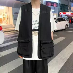 [파파브로]남성 심플 포켓 캐주얼 베스트 조끼 DMG-VEA-QOH03583091