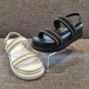 미셸 by 탠디 MG01 굽 4cm 여성 데일리 큐빅셔링포인트 샌들 X25049