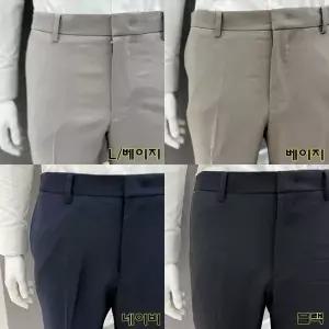 [트루젠]남자 28-39인치 여름 허리밴드 캐주얼 정장 바지 일자 슬랙스 팬츠 4컬러_JK
