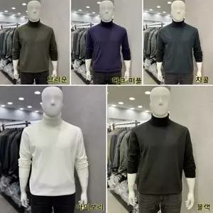 [트루젠]남성 겨울 울 혼방 풀터틀넥 목폴라 니트 스웨터 티셔츠 5컬러_JK