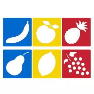 라곰 미술놀이 디오메 스텐실 과일 옷꾸미기