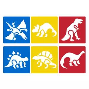 라곰 미술놀이 디오메 스텐실 공룡 벽화도안