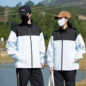 [모로엠] 남성 투톤 아웃도어 간절기 바람막이 점퍼 DMG-JUA-QOH04166145