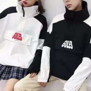 [모로엠] 남성 반집업 오버핏 바람막이 아노락 점퍼 DMG-JUA-QOH02357514