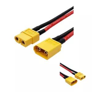 실리콘 배터리단자 케이블 전선 커넥터 암 연결선 AWG14XT-60 수
