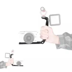 제이커 휴대폰 조명 카메라 핸드폰 L형 스마트폰 콜드슈 촬영 그립 셀카봉 모노포드 핫슈 마이크 핸들