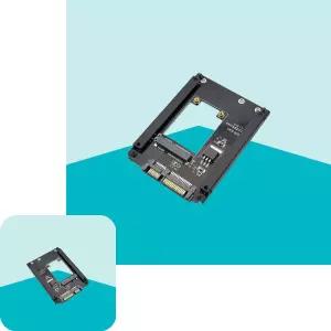 마이한 SATA 케이블 메모리 외장하드 to SATA SSD HDD 변환 2.5형 컨버터 or mSATA
