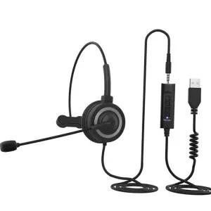 콜센터 전화상담용 유선 헤드셋 마이크형 USB