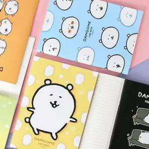 담곰이 중철 라인 노트 4P 캐릭터 귀여운 유선 공책