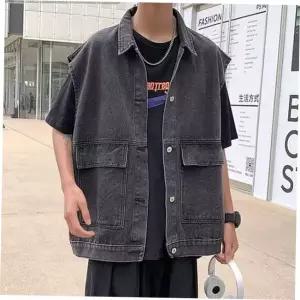 남성아우터 남성 2컬러 데일리 청 데님 조끼