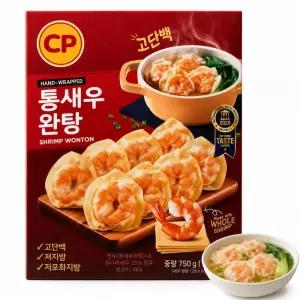 CP 통새우완탕 새우완탕 새우만두 냉동만두 750g 6인분