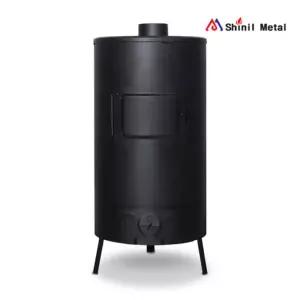 신일금속 SL-211 더버라 대형 원통형 화목난로 장작 나무 소각난로 업소용 가정용 펜션 야외 전원주택