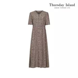 써스데이아일랜드Thursday Island V넥 로브 피스T244MOP632W2678717