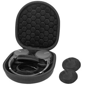 소니 헤드폰용 PROCASE 하드 여행용 케이스 - 블랙 | WH-CH720N / WH-CH710N WH-CH520 WH-CH510 WH-1000XM5 WH-1000XM4 WH-XB910N 및 BOSE 700에 호환 먼지 덮개 2개 포함 휴대용 가방