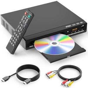 HDMI를 지원하는 TV용 DVD 플레이어 모든 지역 및 포맷 재생 가능 가정용 CD 1080P 영상 지원 / VCD JPEG USB 지원 리모컨 HDMI RCA 케이블 포함