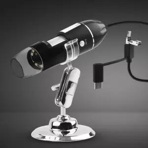 정밀 휴대폰 라이트 LED 1000배 USB 확대경 현미경