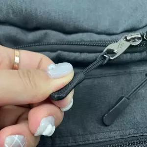 일자형 지퍼 손잡이 풀러 블랙 10P 수리 고리 자크