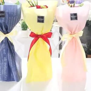 장미 10송이 꽃다발 블루 로즈데이 성년의날 부부의날 비누꽃 재롱잔치꽃 졸업식 AB3E1