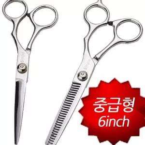 중급형 심플 미용가위 커트가위 숱가위틴닝가위 택 E01DD