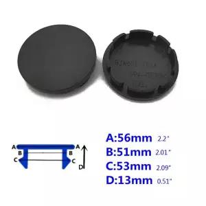 자동차휠캡 림 허브 용 56mm 자동차 휠 센터 캡 ABS 범용 Hubcap베이스 커버 스티커 XXFF