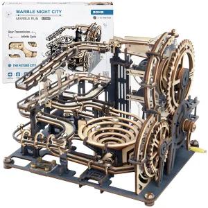 ROKR 성인용 3D 나무 퍼즐 런 조립 키트 A01 시티