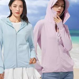 여성 여름 시원한 빛 차단 쿨 매쉬 냉감 아이스 점퍼 BB7C7